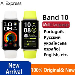 2025 새로운 HUAWEI Band 10 Smartwatch Original IOS 및 Android와 호환 가능, 수면 추적, 건강 모니터, 14일 배터리 리튬