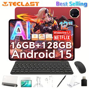 Teclast T60 AI 태블릿(Allwinner A733 8코어 1.8GHz/6GB RAM/128GB ROM/1200*2000iPS TDDI/WIFI6/8000mAh/Type-C/13MP+5MP Android15)