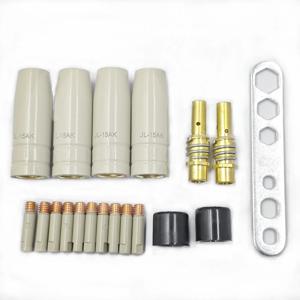 MB-15ak 용접 소모품 새로운 코팅 보호 붙지 않는 접촉 팁 15AK MIG 용 0.8/1.0/1.2mm 보호용 에어리스 노즐
