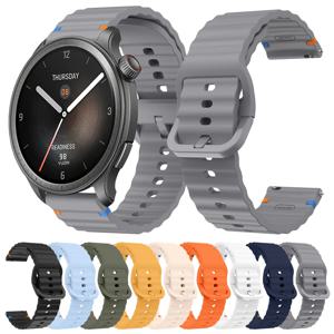 Huami Amazfit 밸런스 밴드 GTR 4 2 2E GTR3 Pro/GTS 4/2 미니 GTS 3/Bip 3 Pro U S 실리콘 웨이브 팔찌 용 22mm 20mm 시계 스트랩