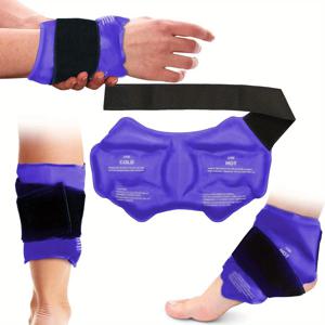 Injuires를위한 발목 버팀대 아이스 팩 랩 뜨거운 콜드 테라피 재사용 가능한 젤 콜드 팩 통증 완화 염좌를위한 발목 지원
