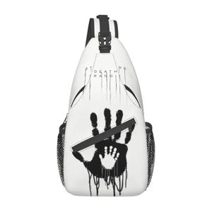 Death Stranding Hand 소형 슬링 백 가슴 크로스 바디 숄더 슬링 배낭 여행 하이킹 데이 팟 코지마 히데오 메탈 기어 백