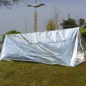 4인용 비상 대피소 Bivy 생존 텐트 키트 Mylar 튜브 텐트 슬리핑 백 방수 야외 SOS 열 담요 재사용 가능