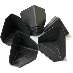 10 개/몫 빠른 판지 상자 코너 가드에 대 한 검은 플라스틱 Anti-collision 삼각형 코너 보호 모자 35mm 50mm 60mm 80mm