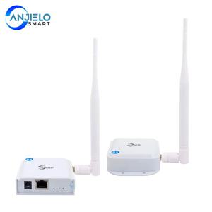 WiFi Halow 무선 브리지 지점 간은 2600피트 야외 장거리 전송을 지원합니다. 20DBi 고이득 안테나 확장