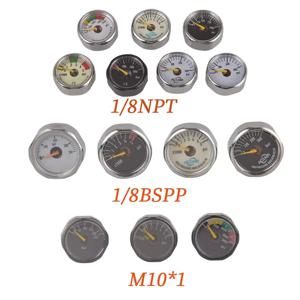 미니 압력 게이지 압력계 1/8NPT 1/8BSPP M10 * 1 호지 드럭 핸드폼프 밸브 액세서리, Duiken Bergbeklimen 수족관 레귤레이터
