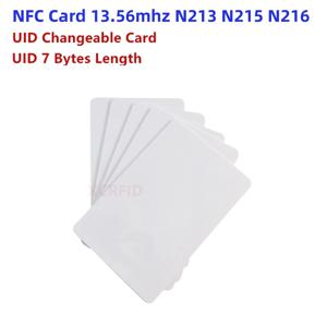 Ntag213 Ntag215 Ntag216 13.56MHz RFID 재기록 가능 근접 카드 복사 복제 중복용 7 바이트 UID 변경 가능 쓰기 가능 NFC 카드