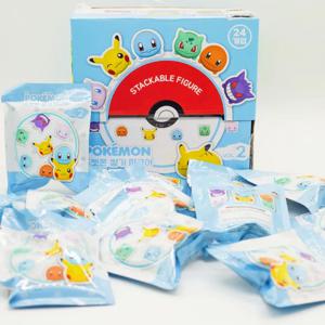 포켓몬 포켓 몬스터 쌓을 수있는 피카추 Squirtle Charmander 블라인드 백 액션 피겨 모델 인형 장난감 장식품 선물 수집
