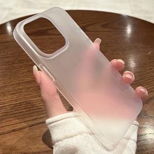 iPhone 16 15 14 Plus 11 12 Mini 13 Pro Max 소프트 TPU 반투명 충격 방지 스킨 백 커버 용 초박형 매트 투명 전화 케이스