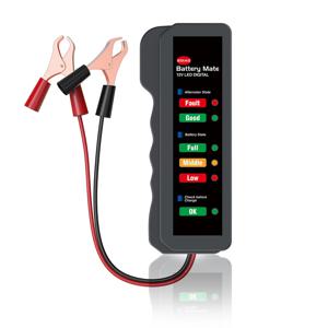 미니 12V 자동차 배터리 테스터 디지털 발전기 테스터 6 LED 조명 디스플레이 자동차 진단 도구 자동 배터리 테스터 분석기