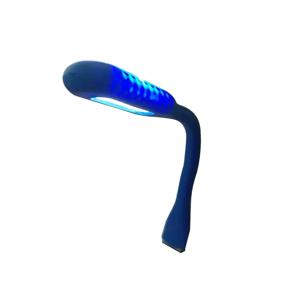 밝은 1.2W 크리 에이 티브 USB LED 조명 램프 노트북 컴퓨터에 대 한 파란색/gree 바디 유연한 금속 목 LED USB 빛 접이식