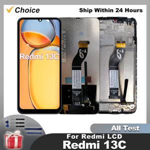 Xiaomi Redmi 13C 디스플레이 용 IPS Redmi 13C LCD 디스플레이 교체 부품 용 23100RN82L 터치 스크린 디지타이저 어셈블리