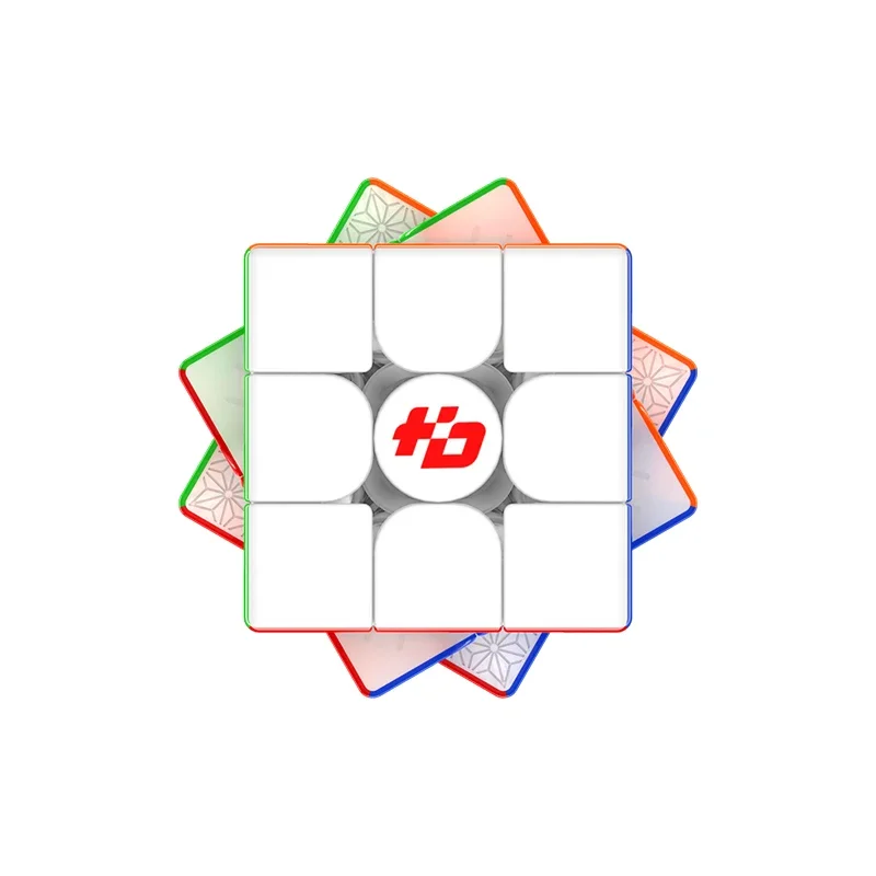 Picube FanXin Light 3x3 마그네틱 매직 큐브, HuDong 큐브, UV 3x3x3 자기 부상 스티커 없는 어린이 교육 선물 장난감
