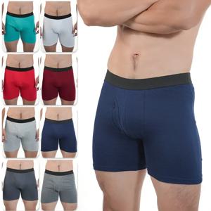 남자 중반 긴 복서 반바지 스포츠 속옷 코튼 팬티 섹시한 Boxershorts 통기성 팬티 대형 복서 Hombre 남자 선물