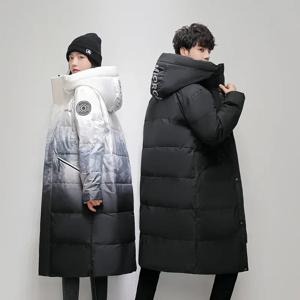 겨울 남성 다운 파카 고품질 -30 야외 Snowfield 다운 재킷 긴 남성 흰색 오리 두꺼운 따뜻한 후드 재킷 코트