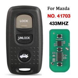 Jingyuqin 3 버튼 모델 번호. 41703 433MHZ 4D63 칩 원격 제어 자동차 키 마즈다 MX5 MK2.5 2000-2005 323