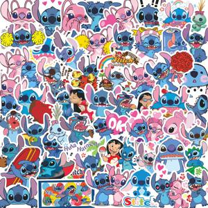 100Pcs 스티치 만화 스티커 DIY 일기 Kawaii 방수 낙서 장식 전화 케이스 컵 스케이트 보드 냉장고 스티커