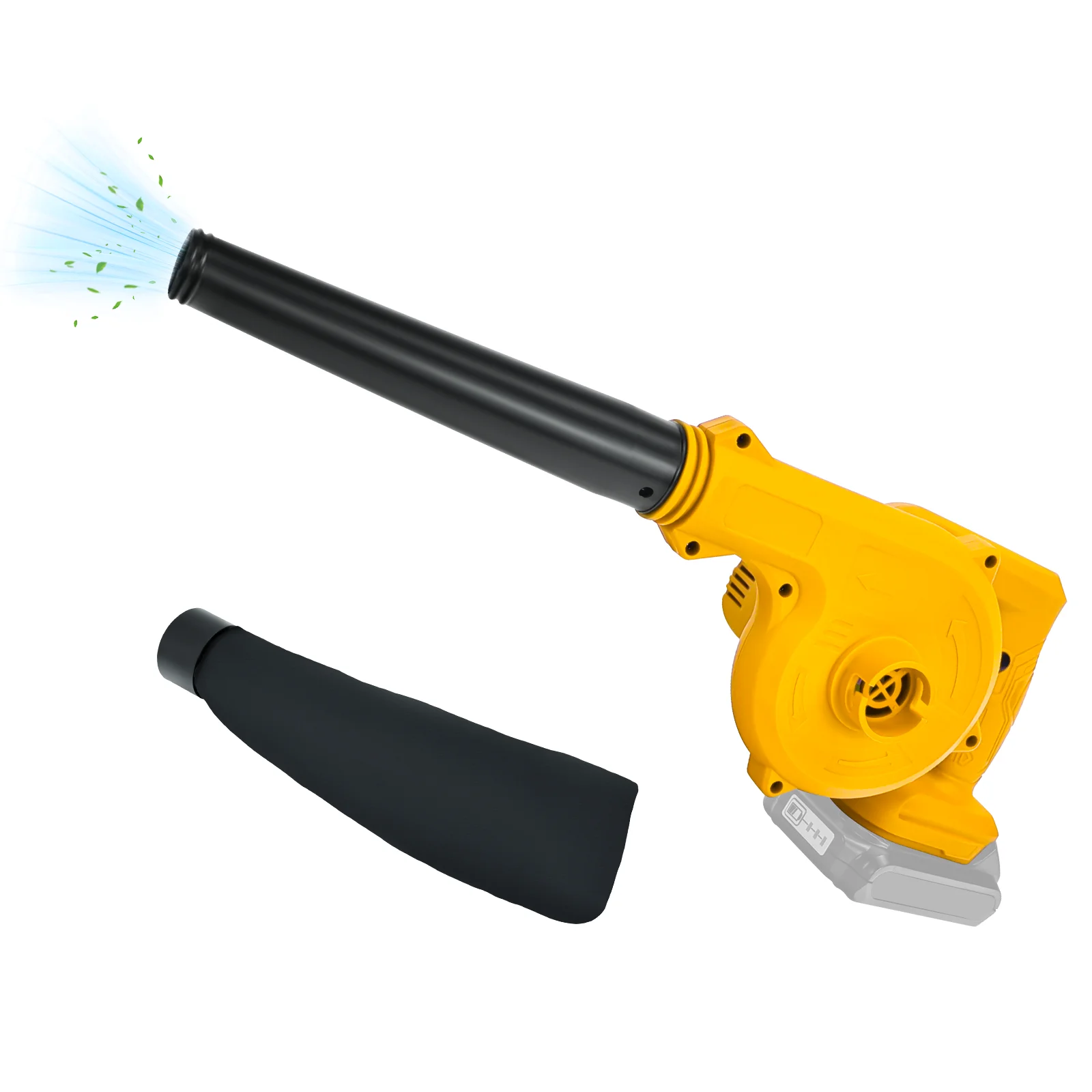 전기 공기 송풍기 무선 나뭇잎 송풍기 2-in-1 핸들 송풍기 및 진공 청소기 Dewalt 20V 배터리용 전동 공구(배터리 없음)