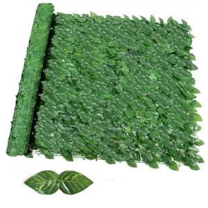 50X300cm 인공 아이비 헤지 녹색 잎 울타리 패널 가짜 개인 정보 보호 울타리 화면 홈 야외 정원 발코니 장식