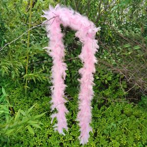 40G 터키 Marabou 깃털 보아 2M Plumas 드레스 목도리 DIY 공예 웨딩 스카프 장식 봉제 의상 깃털 트림 액세서리