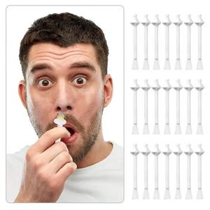 100/60/40/10PCS 코 왁스 스틱 무통 코 제모 도구 왁스 액세서리 밀랍 안전을위한 코 왁스 애플리케이터