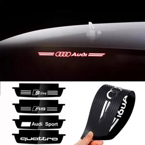 자동차 하이 마운트 스톱 램프 스티커 Audi Sline A1 A3 A4 A5 A6 A7 A8 B8 B9 B6 C6 Q2 Q3 Q5 Q7 Q8 TT 용 하이 브레이크 라이트 데칼