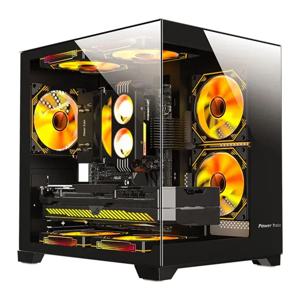 데스크탑 컴퓨터 E5 2673 V3 32GB 500G 1TB SSD RX550 4GB 12 코어 win-11 PC 데스크탑 컴퓨터 마이크로 컴퓨터 게임 pc 게이머