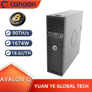 새로운 Canaan Avalon Q 90TH/S 1674W Bitcoin 18.6 J/TH 홈 괜찮은 광부 De Avalon Q Bitcoin 광부 Avalon Q Asic 광산 기계
