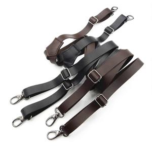 1.5*120Cm PU 남성용 멜빵 3 후크 블랙/브라운 조절 가능한 서스펜더 남성용 바지 교정기 전술 멜빵 하네스 남성용