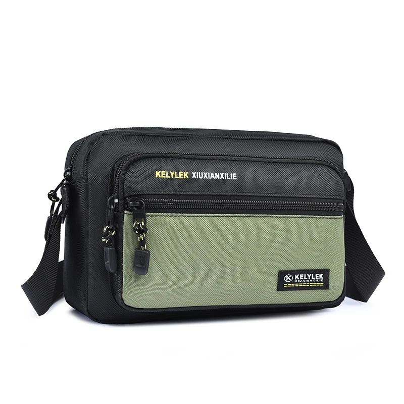새로운 옥스포드 헝겊 남자 Crossbody 가방 다층 비즈니스 돈 가방 휴대 전화 가방 소프트 핸들 캐주얼 레저 어깨 가방