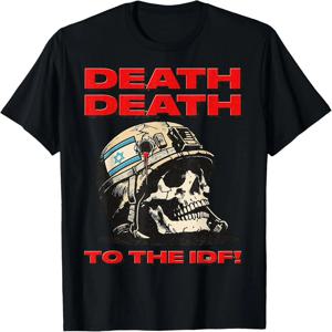 To The IDF Tee Death 그래픽 인쇄 여름 럭셔리 브랜드 코튼 남성 및 여성 티셔츠 반팔 스트리트 패션