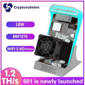 비트코인 ​​채굴기 Bitaxe Gamma 601 BM1370 Asic 칩 1.2TH/s 솔로 채굴기 2.4G WiFi 저소음 암호화 채굴기, 업데이트된 소프트웨어, 파란색