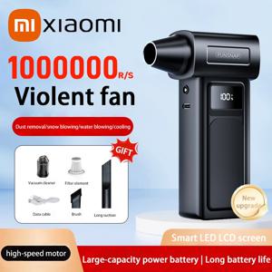 Xiaomi 1000000RPM 터보 제트 송풍기 전기 강력한 공기 송풍기 휴대용 먼지 청소기 USB 충전 65 메터/초 브러시리스 제트 송풍기
