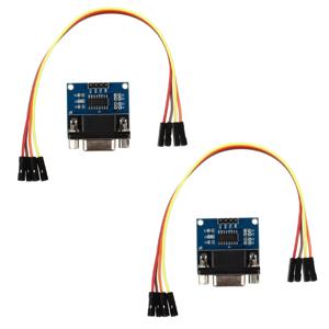 B30C-2X MAX3232 RS232 직렬 포트-TTL 변환기 모듈 DB9 커넥터(점프 케이블 4개 포함)