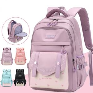 여성을위한 한국어 스타일 일일 배낭 Packsack 방수 나일론 패브릭 여행 배낭 소녀 학교 가방 청소년 캐주얼 가방