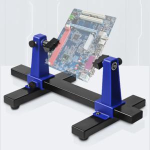 ALLSOME 0-200mm 조정 가능한 PCB 홀더 360 °   회전 인쇄 회로 기판 지그 납땜 조립 스탠드 클램프 수리 도구