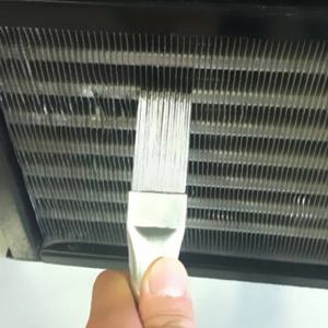 에어컨 콘덴서 핀 청소 브러시 ​​코일 콘덴서 브러시 AC 핀 빗 스테인레스 스틸 공기 냉장고 핀 브러시