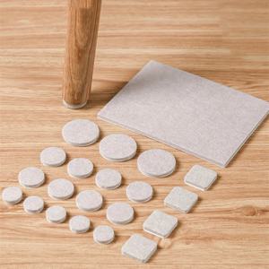 72pcs 펠트 의자 다리 패드 라운드 바닥 보호대 두꺼운 자체 접착 가구 커버 음소거 범퍼 패드 홈 가구 피트 매트