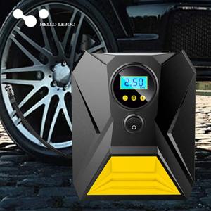 LEIBOO 유선 휴대용 자동차 공기 펌프 12V 150PSI 전기 타이어 팽창기 펌프 오토바이 자전거 공 LED 라이트 자동차 공기 압축기