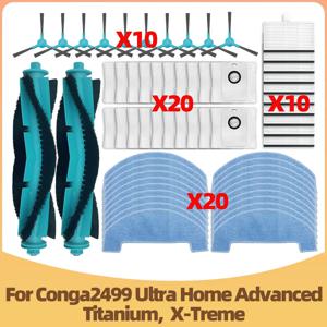 Cecotec Conga 2499 울트라 홈 티타늄 고급/Atvel SmartGyro R80 메인 사이드 브러시 걸레 필터 먼지 봉투 액세서리에 적합