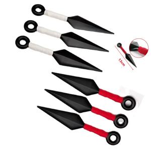 3pcs 애니메이션 닌자 다트 코스프레 Hatake Kakashi Uchiha 사스케 Kunai Shuriken 아카츠키 던지기 무기 소품 장난감 선물