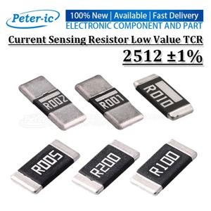 (10Pcs) 2512 SMD 저항기 1W 1% R001 R002 R003 R005 R008 R010 R015 R020 R025 R030 R050 R100 R200 R220 R330 R470 R500 0R 1R00 10R