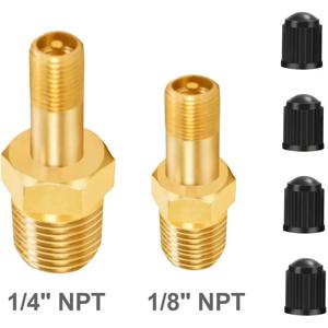 전문 1/4 NPT 1/8 NPT M10 공기 압축기 탱크 필 밸브, 부식 방지 황동 슈레이더 밸브, 자동차 타이어 밸브 코어