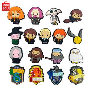 MINISO 17pcs 해리 포터 구두 매력 PVC 애니메이션 신발 액세서리 패션 소년 샌들 정원 구두 버클 DIY 버클