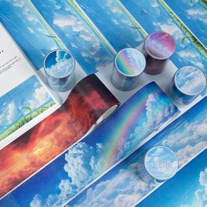 1pcs/1lot 장식용 접착 테이프 구름을 참조하십시오 정크 저널 DIY 종이 일본어 마스킹 스크랩북 스티커