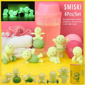 Smiski Hippers 블라인드 박스 요가 피트니스 시리즈 미니 그림 귀여운 야광운 장식 인형 침실 화장실 시리즈 모델 장난감 선물