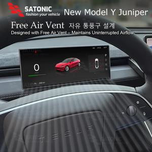 테슬라 2026 모델 Y 주니퍼용 SATONIC 8.9인치 스마트 대시보드 스크린, 카플레이 및 안드로이드 오토 내비게이션 업그레이드 F9pro 지원