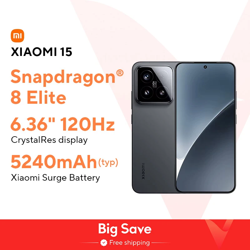 글로벌 버전 샤오미 15 스마트폰 256GB/512GB 6.36인치 AMOLED 디스플레이 120Hz 스냅드래곤 ®   엘리트 라이카 카메라 8대