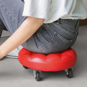 튼튼한 스틸 바퀴 이동식 작업의자 낮은 보조의자 2종