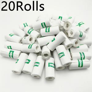 흑백 열전사 라벨 20롤 - 미니 프린터 및 카메라용 자체 접착 스티커 용지, 사진/체크리스트/메모 리필